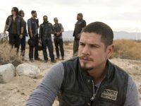 Mayanmcfeat1 Michael Irby, Antonio Jaramillo, Raoul Max Trujillo, JD Pardo, Richard Cabral, Clayton Cardenas, and Vincent Vargas in Mayans M.C. (FX, 2018)