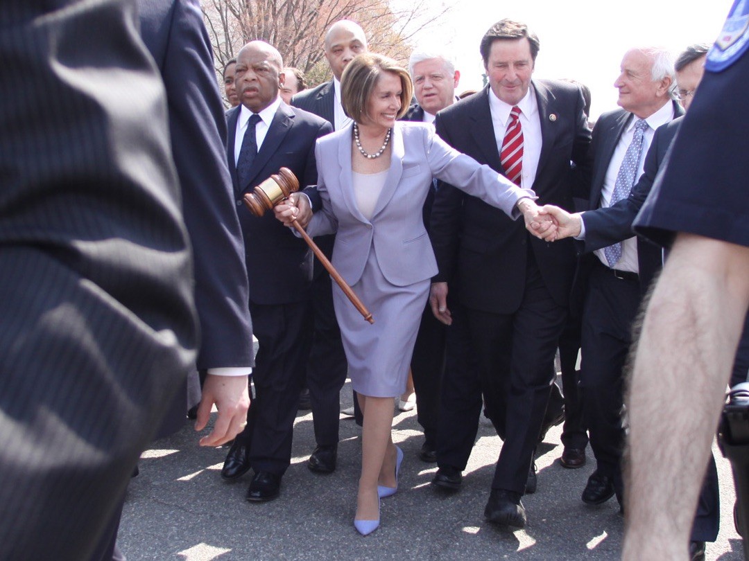 Nancy Pelosi gavel (Lauren Victoria Burke / Associated Press)