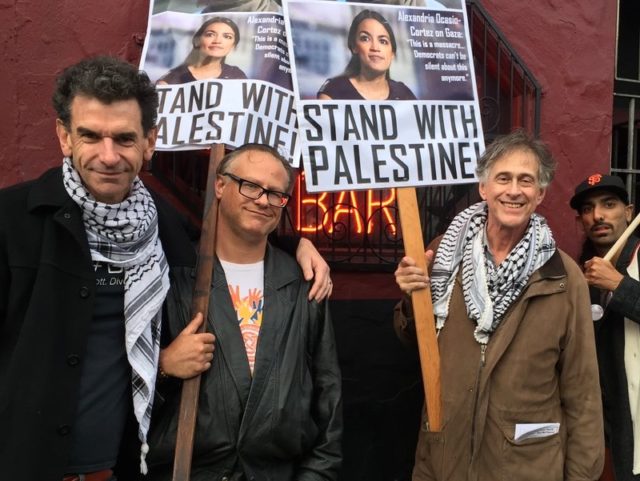 Alexandria Ocasio-Cortez Palestine fans (BDSlist / Twitter)