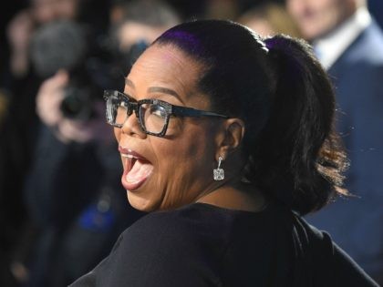 US chat show host Oprah Winfrey poses during the European premiere of A Wrinkle in Time in London on March 13, 2018. / AFP PHOTO / Anthony HARVEY (Photo credit should read ANTHONY HARVEY/AFP/Getty Images)