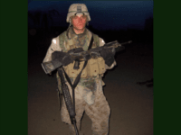 Private Sean Stokes carries home his weapon and the weapon of his fallen best friend. Stokes single-handedly killed nine terrorists in Fallujah in November 2004. Private Sean Stokes carries home his weapon and the weapon of his fallen best friend. Stokes single-handedly killed nine terrorists in Fallujah in November 2004.
