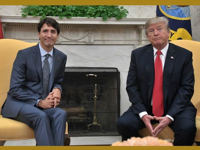 President Trump and Canadian Prime Minister Justin Trudeau.