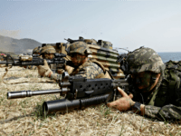 US-Korea Military Excercises In this March 30, 2015, file photo, marines of South Korea, right, and the U.S aim their weapons near amphibious assault vehicles during U.S.-South Korea joint landing military exercises as part of the annual joint military exercise Foal Eagle between the two countries in Pohang, South Korea. U.S. President Donald …
