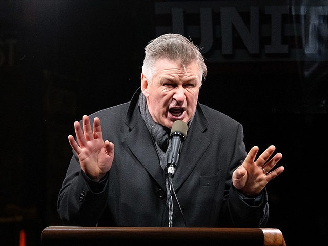 NEW YORK, NY - JANUARY 19: Alec Baldwin speaks onstage during the We Stand United NYC Rall