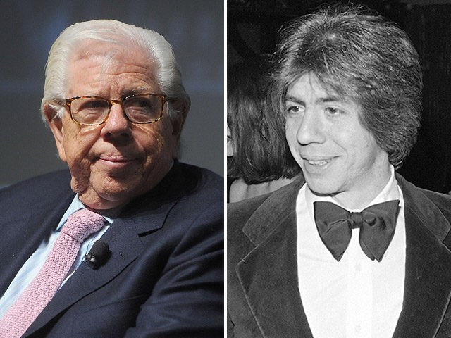 Carl Bernstein in 2017 (L) and 1977 (R).