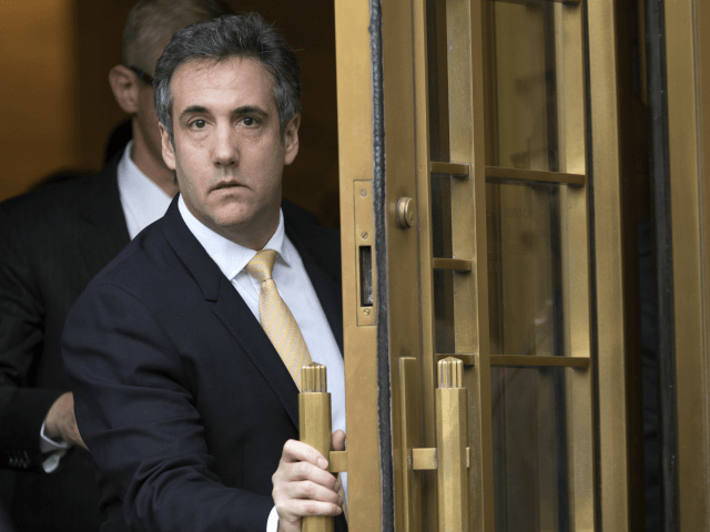 Michael Cohen, former personal lawyer to President Donald Trump, leaves Federal court, Tue