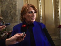 dn-dem-sen-Heidi-Heitkamp-1-18-ap Sen. Heidi Heitkamp, D-N.D., talks with reporters on Capitol Hill in Washington, Monday, Jan. 22, 2018, after passage of a procedural vote aimed at reopening the government. (AP Photo/Susan Walsh)