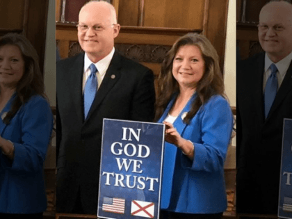 State Rep. David Standridge, R-Hayden, sponsored the original legislation that gives public bodies the right to display the “In God We Trust” motto. The Alabama law became effective July 1. (Twitter / Rep David Standridge@JudgeStandridge)