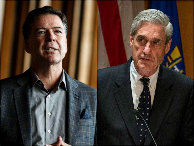 Former FBI Directors James Comey and Robert Mueller