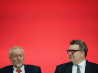 labour leaders Labour Party leader Jeremy Corbyn (L) sits with Deputy leader Tom Watson on the first day of the Labour Party Conference the Exhibition Centre Liverpool on September 25, 2016 in Liverpool, England. Party leader Jeremy Corbyn will hope to re-unite the party after being re-elected leader yesterday. (Photo by Leon …
