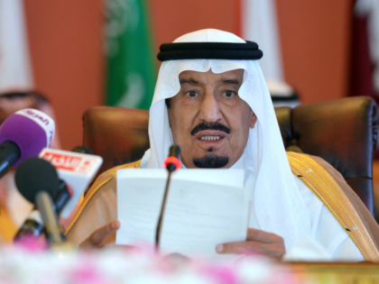 Saudi Crown Prince Salman bin Abdulaziz al-Saud speaks during the opening session of the Gulf Cooperation Council on May 14, 2014 in Jeddah, Saudi Arabia. Hagel arrived in the Saudi Arabia, the first leg of a regional tour focusing on Iran's nuclear programme and Syria's civil war. AFP PHOTO/POOL/MANDEL NGAN …