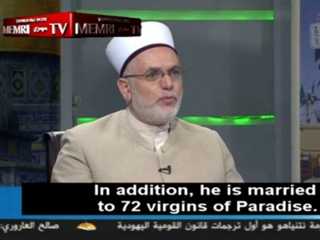JERUSALEM - Hamas TV recently aired a broadcast of a Gazan Sharia judge urging Palestinians to take up jihad and renounce their attachment to this world, promising them that martyrdom will come with full absolution and marriage to 72 virgins. 