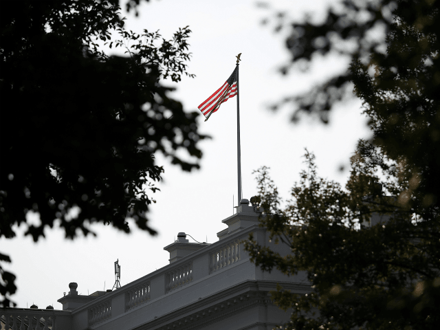 The American flag at the White House flies at full staff August 27, 2018 in Washington, DC. Sen. John McCain (R-AZ), a decorated American war hero and U.S. senator, died August 25, 2018. (Photo by Win McNamee/Getty Images)