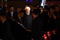 Iranian President Hassan Rouhani, pictured June 8, 2018, took office in August 2013, promising to promote dialogue with the West and push for the lifting of "unjust" sanctions over Iran's nuclear programme