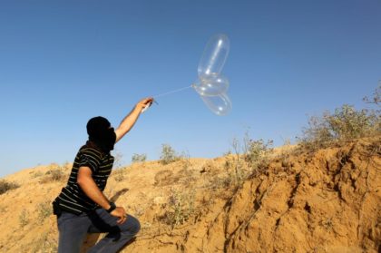 Two hurt as Israel hits Gaza targets over 'arson balloons'