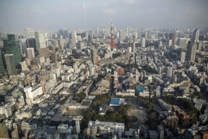 Strong typhoon churns towards Japan