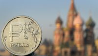 The ruble tumbled as investors took fright of the impact of new US sanctions