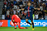 Neymar scored his first goal for PSG since a 5-2 win over Strasbourg in February