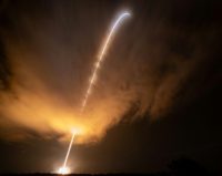 Long exposure photo released by NASA shows the United Launch Alliance Delta IV Heavy rocket with NASA's Parker Solar Probe aboard taking off from Launch Complex 37, Cape Canaveral Air Force Station in Florida on August 12, 2018