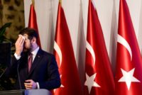 Sweating profusely on an intensely hot day, Turkish Treasury and Finance Minister Berat Albayrak did not once directly address the fall of the lira