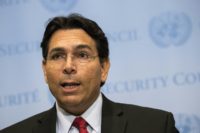 Israel's UN Ambassador Danny Danon, pictured July 2018, says that "the only protection the Palestinian people need is from their own leadership" Israel's UN Ambassador Danny Danon, pictured July 2018, says that "the only protection the Palestinian people need is from their own leadership"
