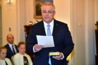 Scott Morrison was sworn in as the new Australian Prime Minister in Canberra on Friday
