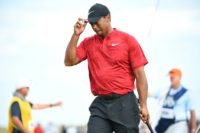 World number 26 Tiger Woods, pictured July 2018, recorded just 28 putts but missed a number of opportunities that could have lifted him higher up the leaderboard
