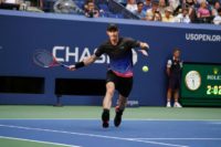 Murray on the move: Andy Murray takes on Fernando Verdasco in the second round of the US Open on Wednesday.