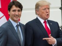 Trudeau and Trump, seen here in a visit by the Canadian leader to the White House in 2017, have expressed optimism a deal is close Trudeau and Trump, seen here in a visit by the Canadian leader to the White House in 2017, have expressed optimism a deal is close