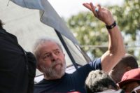 Former president Luiz Inacio Lula da Silva retains widespread popular support despite being jailed for corruption