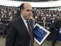 Venezuela Maduro In this Dec.13, 2017 file photo, president of Venezuelan parliament Julio Borges leaves after receiving the Sakharov Prize for Freedom of Thought, an award given to Venezuela's opposition, in Strasbourg, eastern France. On Tuesday, Aug. 7, 2018, Venezuelan President Nicolas Maduro implicated Borges, one of the country’s most prominent opposition leaders, in an alleged assassination attempt using drones. (AP Photo/Jean Francois Badias, File) The Associated Press