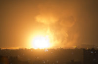 Israel launches scores of airstrikes as Gaza fire persists