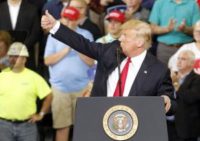 Thousands of Trump supporters flock to Indiana rally