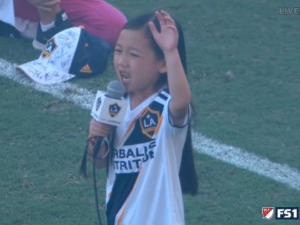 7-Year-Old Girl Wows Fans with National Anthem Performance at LA Galaxy Game