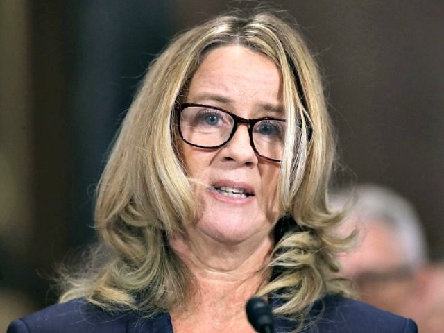 WASHINGTON, DC - SEPTEMBER 27: Christine Blasey Ford testifies before the Senate Judiciary