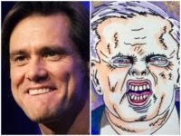 Mario Tama/Getty Images / @jimcarrey Twitter screenshot