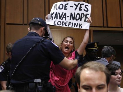 Code Pink protest Kavanaugh (Jacquelyn Martin / Associated Press)