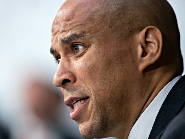 Sen. Cory Booker, D-N.J., questions a panel of experts and character witnesses on the last