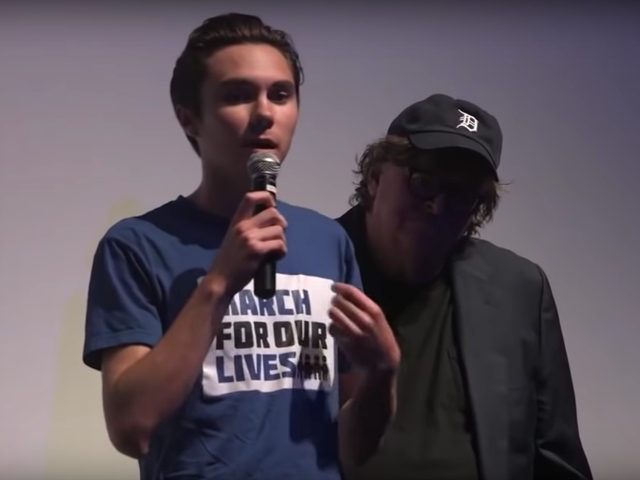David Hogg and Michael Moore in Canada