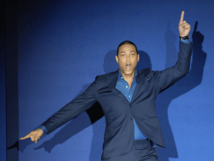 Don Lemon walks the runway at the Inaugural Blue Jacket Fashion Show to benefit Prostate C