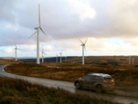 Norwegian pilot Andreas Mikkelssen and his Norwegian co-pilot Ola Floene drive their Volkswagen Motorsport II Polo R WRC during Special Stage 6 of the Wales Rally GB, the final round of the FIA World Rally Championship, at Myherin near Newtown, mid Wales, on November 13, 2015. AFP PHOTO / GEOFF …