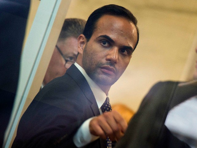 Foreign policy advisor to US President Donald Trump's election campaign, George Papadopoulos goes through security at the US District Court for his sentencing in Washington, DC on September 7, 2018. (Photo by ANDREW CABALLERO-REYNOLDS / AFP) (Photo credit should read ANDREW CABALLERO-REYNOLDS/AFP/Getty Images)