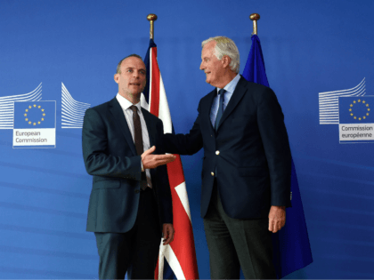 Michel Barnier and Dominic Raab