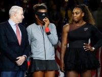 2018 US Open - Day 13 NEW YORK, NY - SEPTEMBER 08: Naomi Osaka of Japan after winning the Women's Singles finals match alongside runner up Serena Williams of the United States on Day Thirteen of the 2018 US Open at the USTA Billie Jean King National Tennis Center on September 8, 2018 in the Flushing …