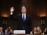 Judge Brett Kavanaugh is sworn in before testifying to the Senate Judiciary Committee during his Supreme Court confirmation hearing in the Dirksen Senate Office Building on Capitol Hill September 27, 2018 in Washington, DC. Kavanaugh was called back to testify about claims by Christine Blasey Ford, who has accused him …