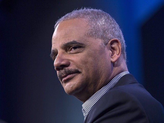 WASHINGTON, DC - FEBRUARY 27: Former U.S. Attorney General Eric Holder speaks during an interview at the Washington Post on February 27, 2018 in Washington, DC. During an interview with Washington Post writer Jonathan Capehart, Holder discussed Special Counsel Robert Muller's investigation into alleged Russian meddling in the 2016 US …