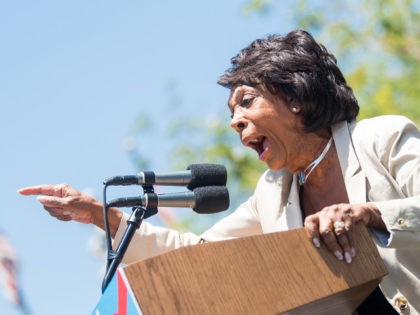LOS ANGELES, CA - JUNE 30: Maxine Waters speaks onstage at 'Families Belong Together - Freedom for Immigrants March Los Angeles' at Los Angeles City Hall on June 30, 2018 in Los Angeles, California. (Photo by Emma McIntyre/Getty Images for Families Belong Together LA)