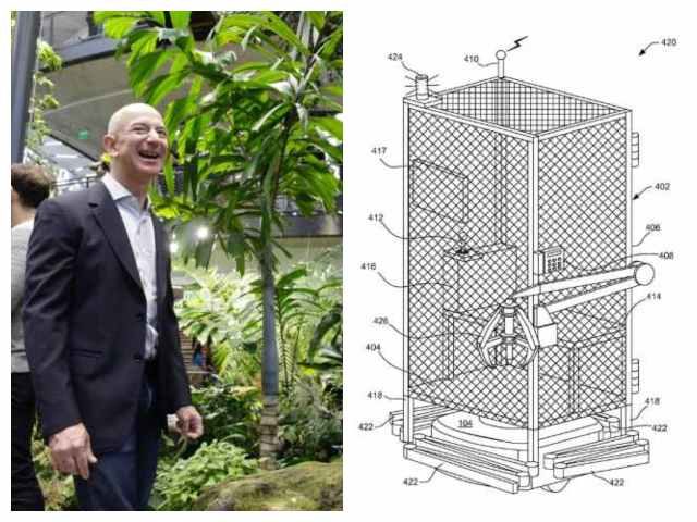 Jeff Bezos and Amazon Cage