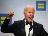 Joe-Biden-Human-Rights-Campaign-speech-angry-ap Former Vice President Joe Biden addresses the Human Rights Campaign National Dinner in Washington, D.C., Saturday, Sept. 15, 2018. (AP Photo/Cliff Owen)