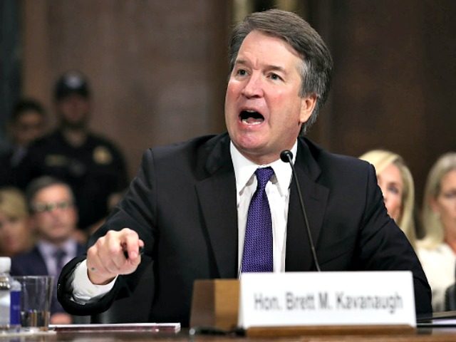 WASHINGTON, DC - SEPTEMBER 27: Judge Brett Kavanaugh testifies to the Senate Judiciary Committee during his Supreme Court confirmation hearing in the Dirksen Senate Office Building on Capitol Hill September 27, 2018 in Washington, DC. Kavanaugh was called back to testify about claims by Christine Blasey Ford, who has accused â¦